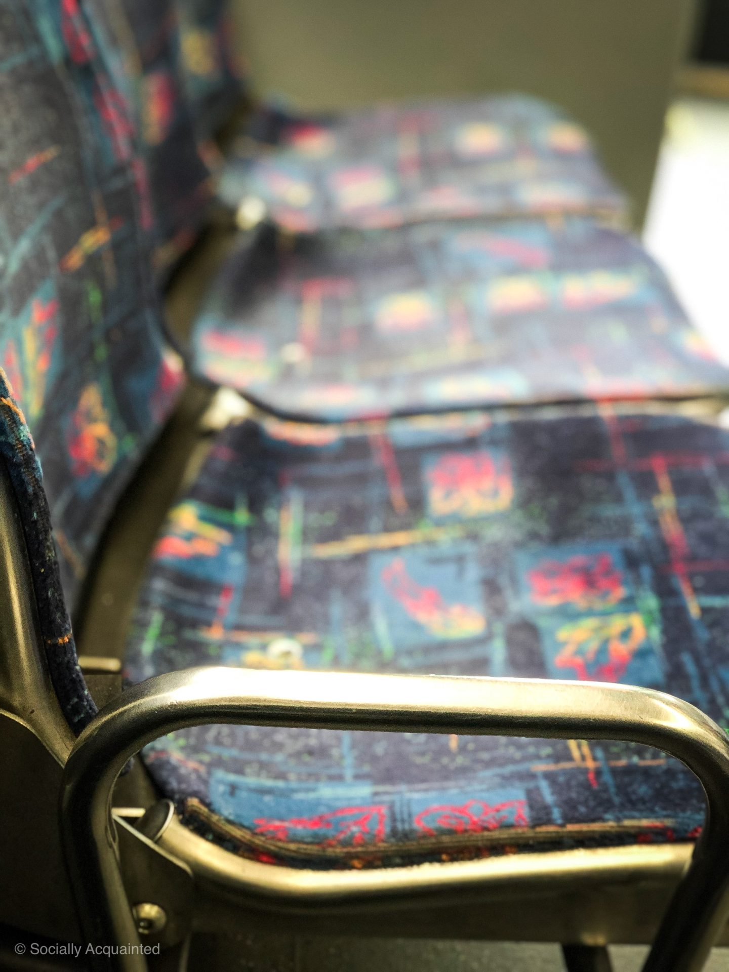 Empty seats on a Charlotte Area Transportation System local bus